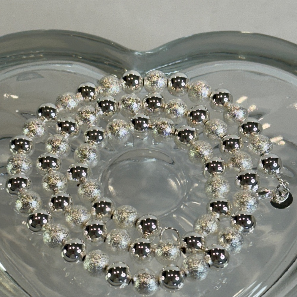 🆕 925 Sterling Silver Necklace Beads Balls 20 Inches 8MM Lobster Clasp 🆕 - Picture 1 of 10